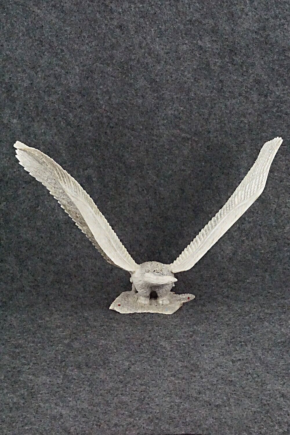 Eagle Zuni Fetish Carving - Todd Lowsayatee