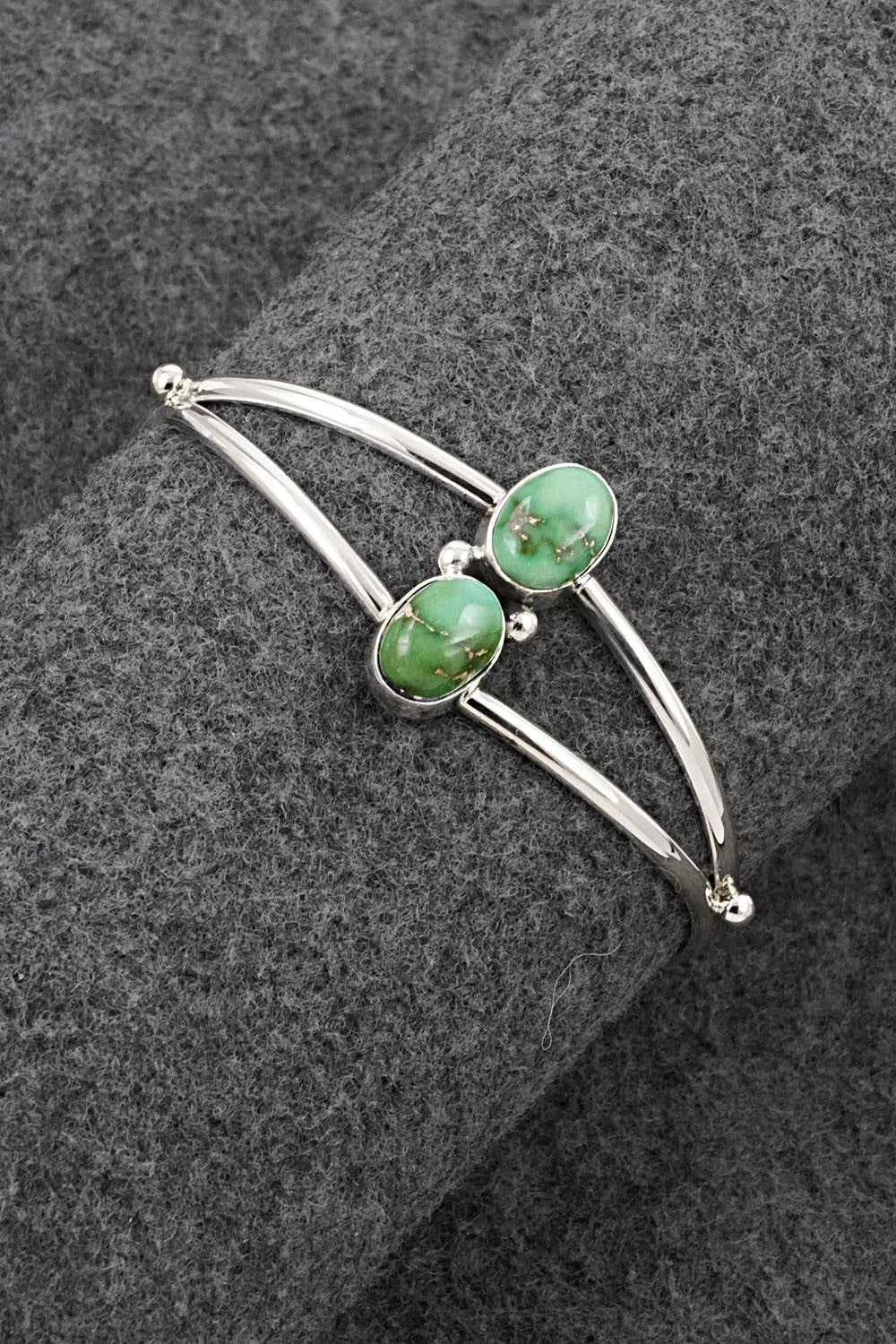 Turquoise & Sterling Silver Bracelet - Eugene Gruber