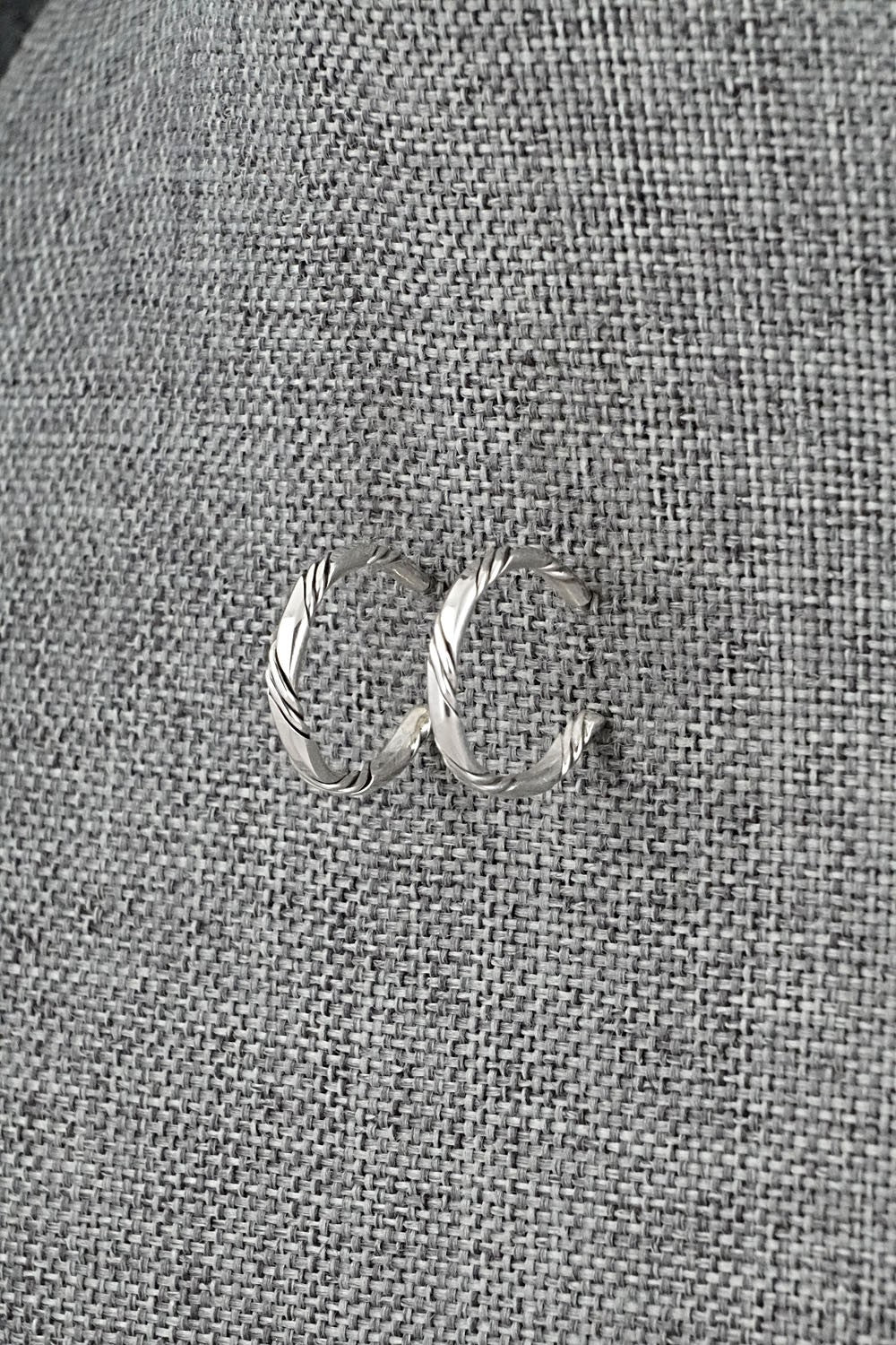 Sterling Silver Hoop Earrings - Elaine Tahe