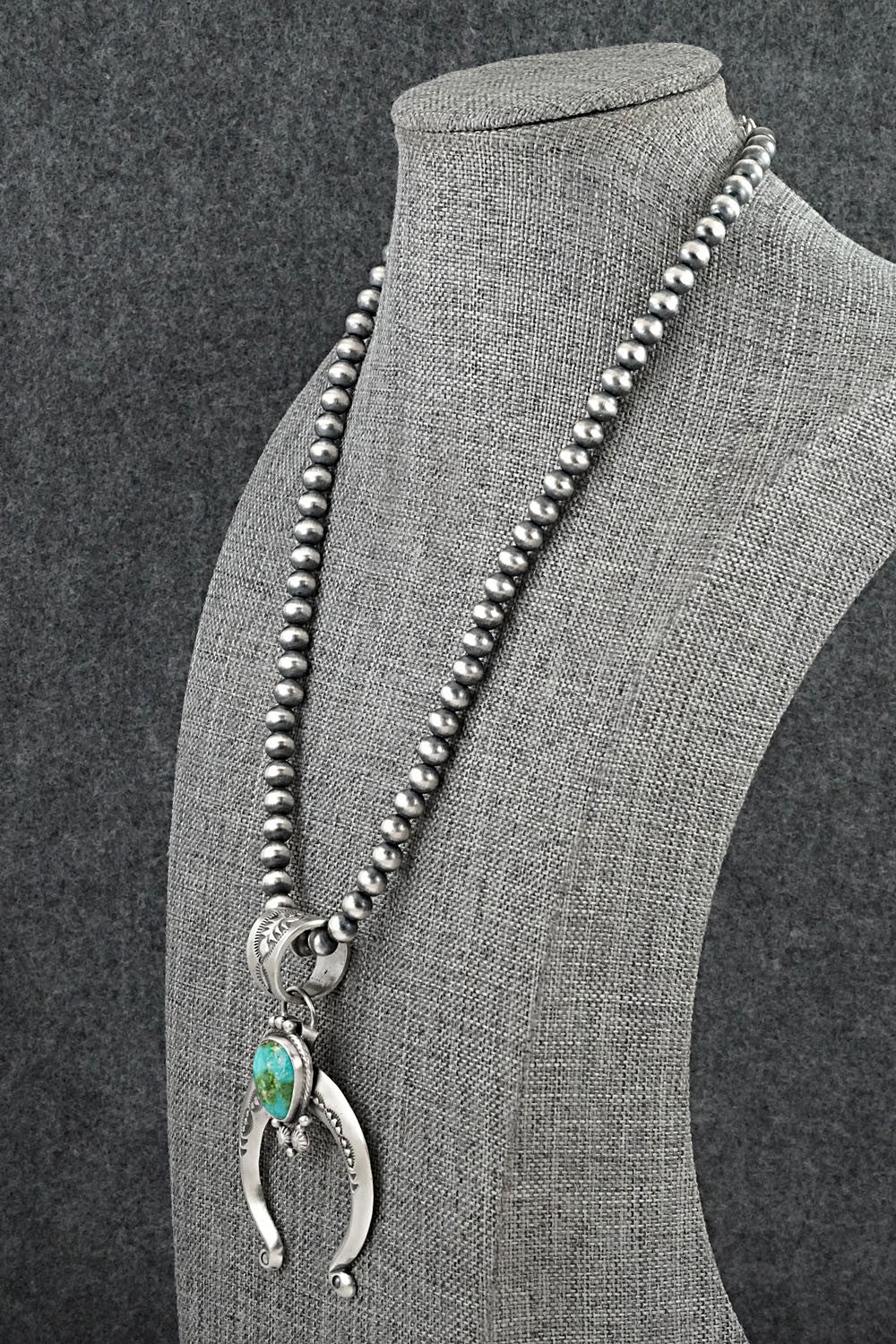 Turquoise & Sterling Silver Necklace - Samuel Yellowhair