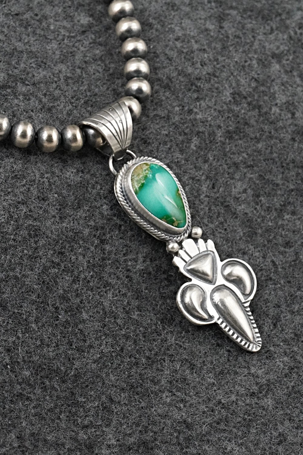 Turquoise & Sterling Silver Necklace - Gary Shorty