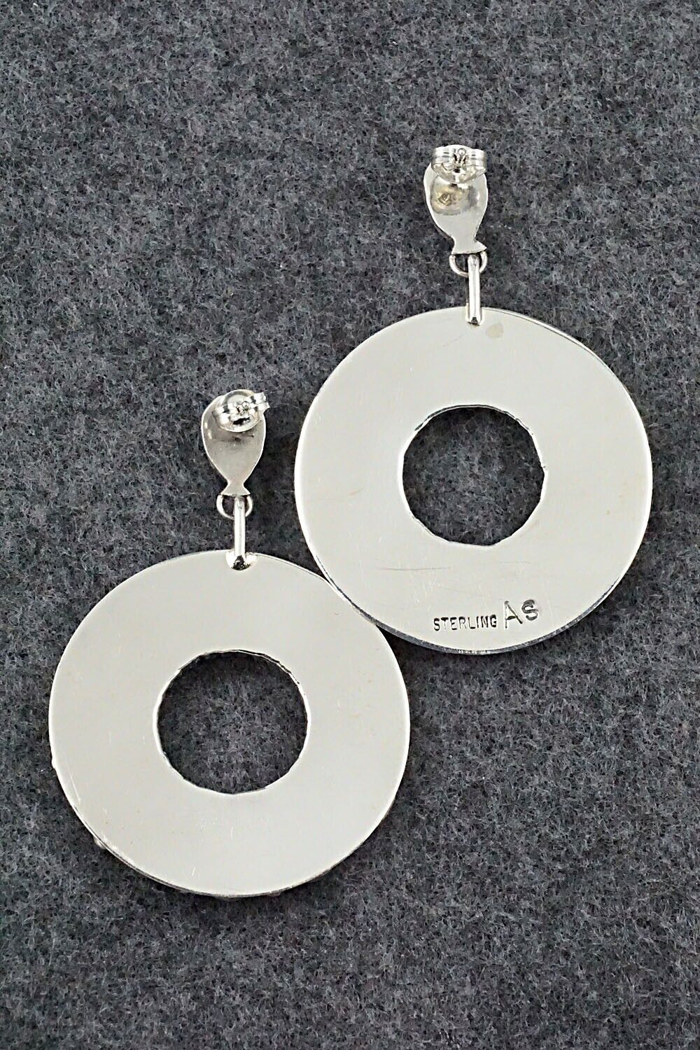 Turquoise & Sterling Silver Earrings - Anthony Skeets