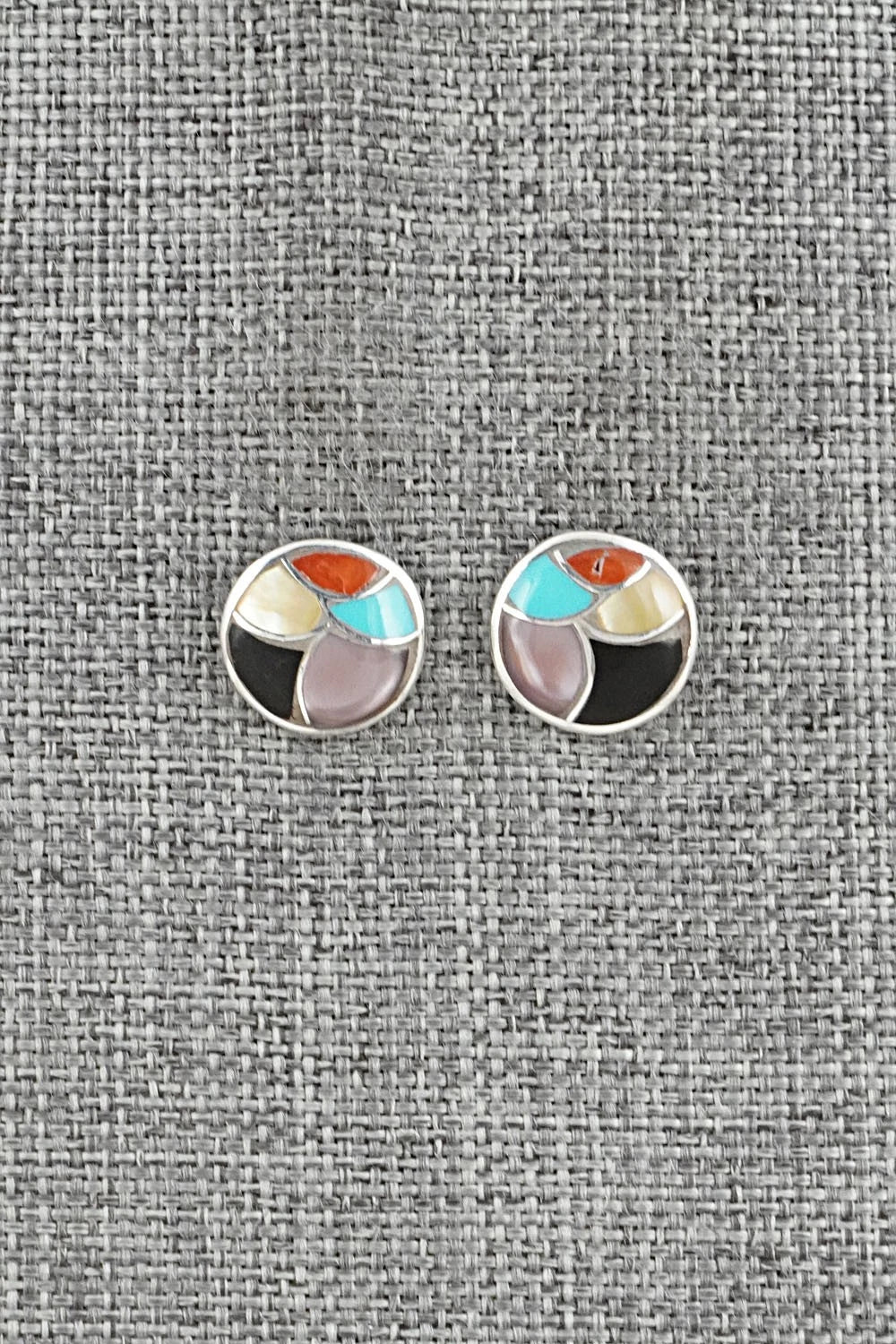Multi-Stone & Sterling Silver Earrings - Orena Leekya