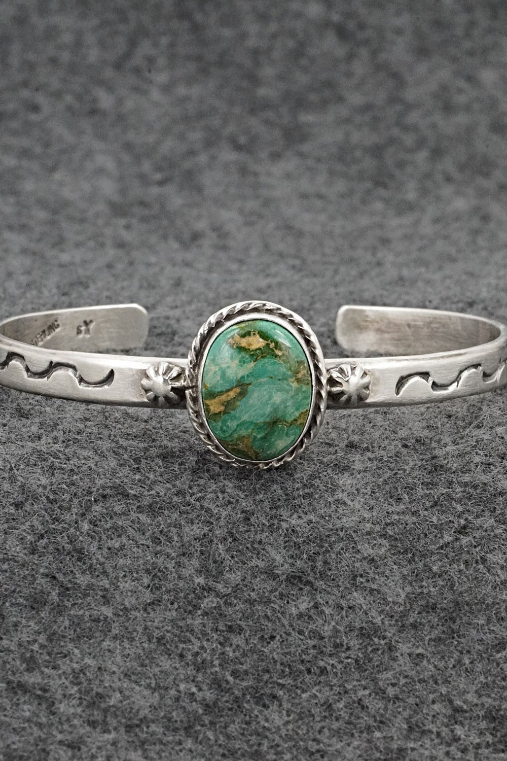 Turquoise & Sterling Silver Bracelet - Samuel Yellowhair