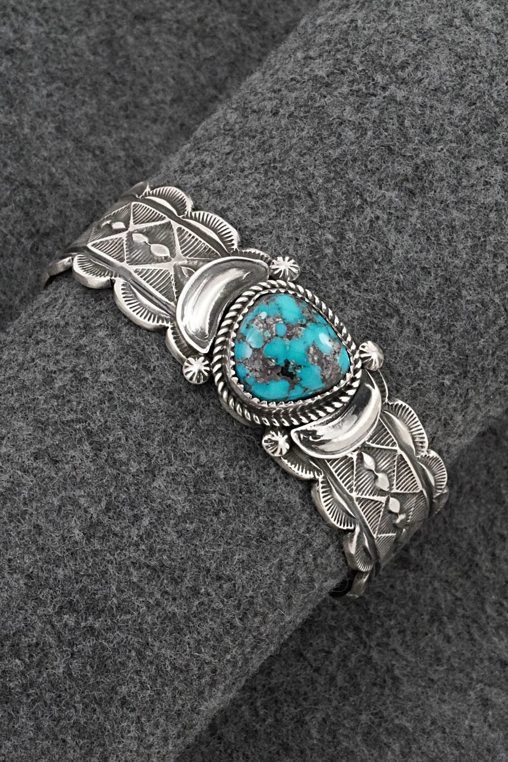 Turquoise & Sterling Silver Bracelet - Tillie Jon