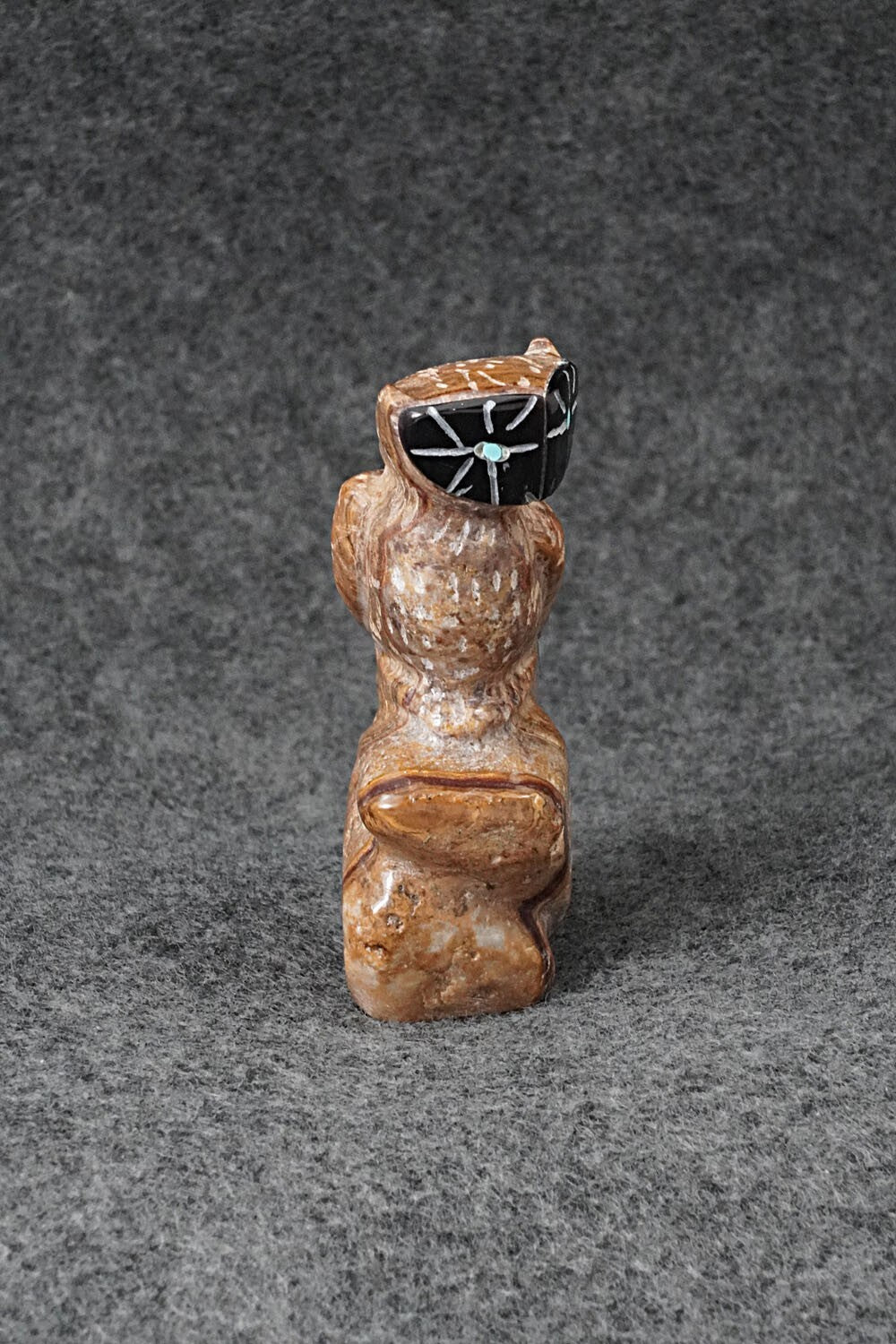 Owl Zuni Fetish Carving - Freddie Leekya