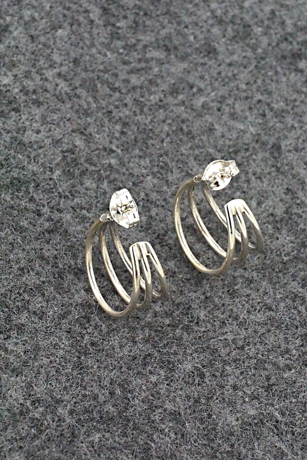 Sterling Silver Hoop Earrings - Elaine Tahe