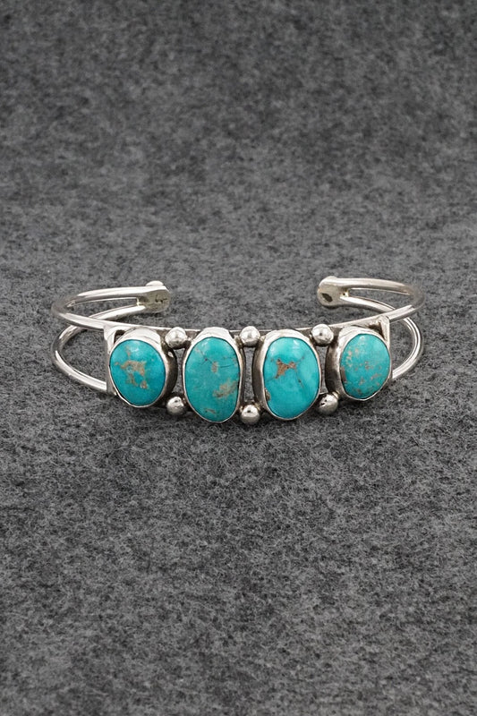 Turquoise & Sterling Silver Bracelet - Priscilla Reeder