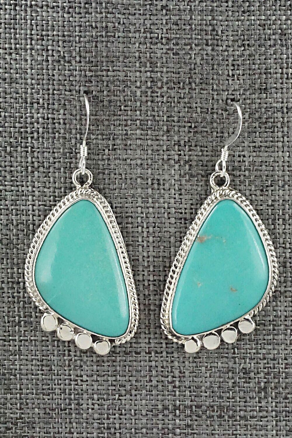 Turquoise & Sterling Silver Earrings - Sharon McCarthy