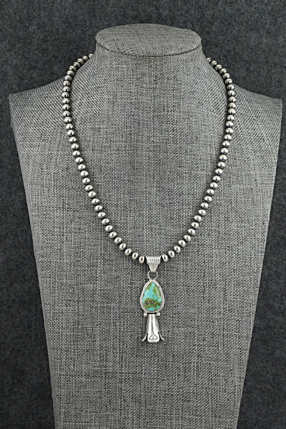 Turquoise & Sterling Silver Necklace - Samuel Yellowhair