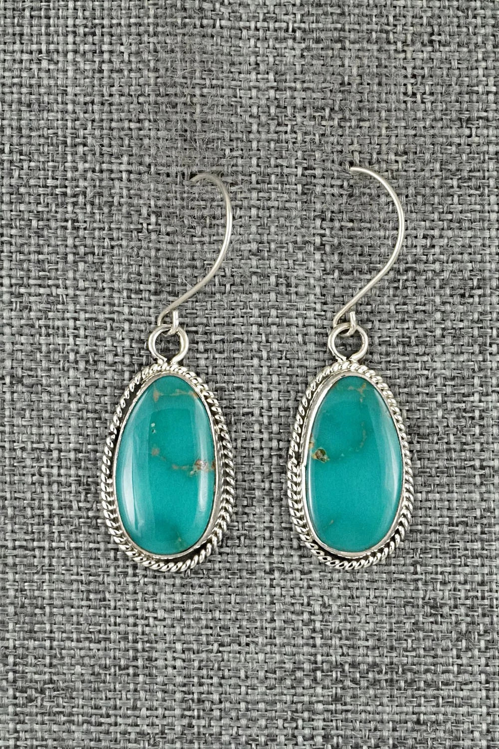 Turquoise & Sterling Silver Earrings - Rosemary Saunders