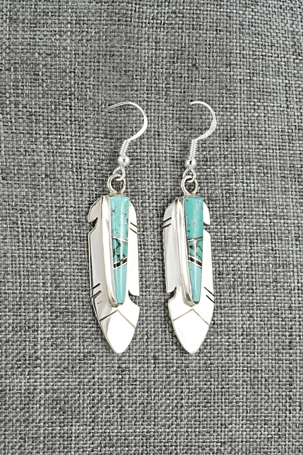 Turquoise & Sterling Silver Earrings - Marilyn Yazzie