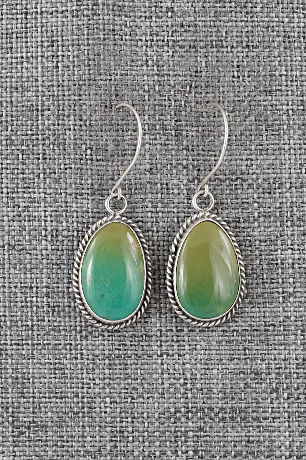 Turquoise & Sterling Silver Earrings - Rosemary Saunders