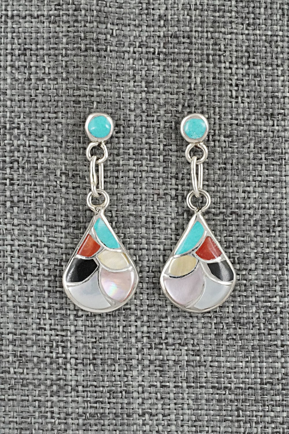 Multi-Stone & Sterling Silver Earrings - Orena Leekya