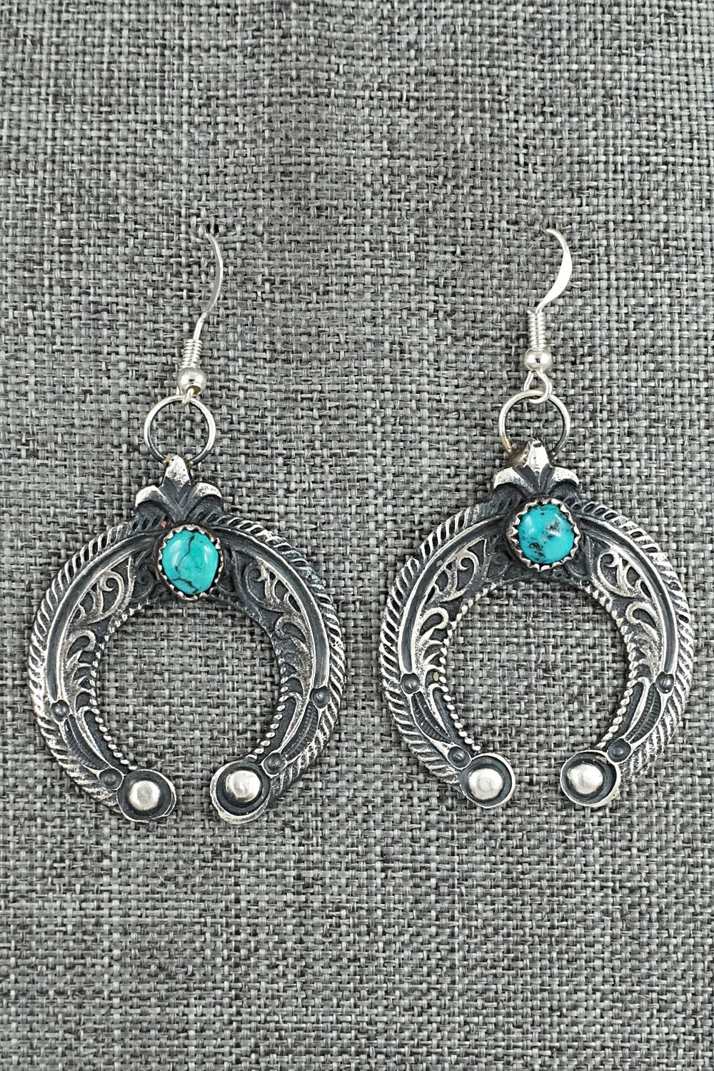 Turquoise & Sterling Silver Earrings - Eva & Linberg Billah