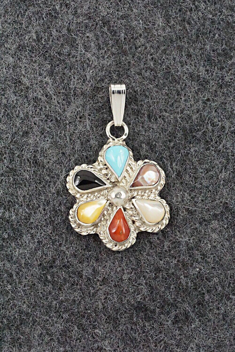 Multi-Stone & Sterling Silver Pendant - Gina Dosedo