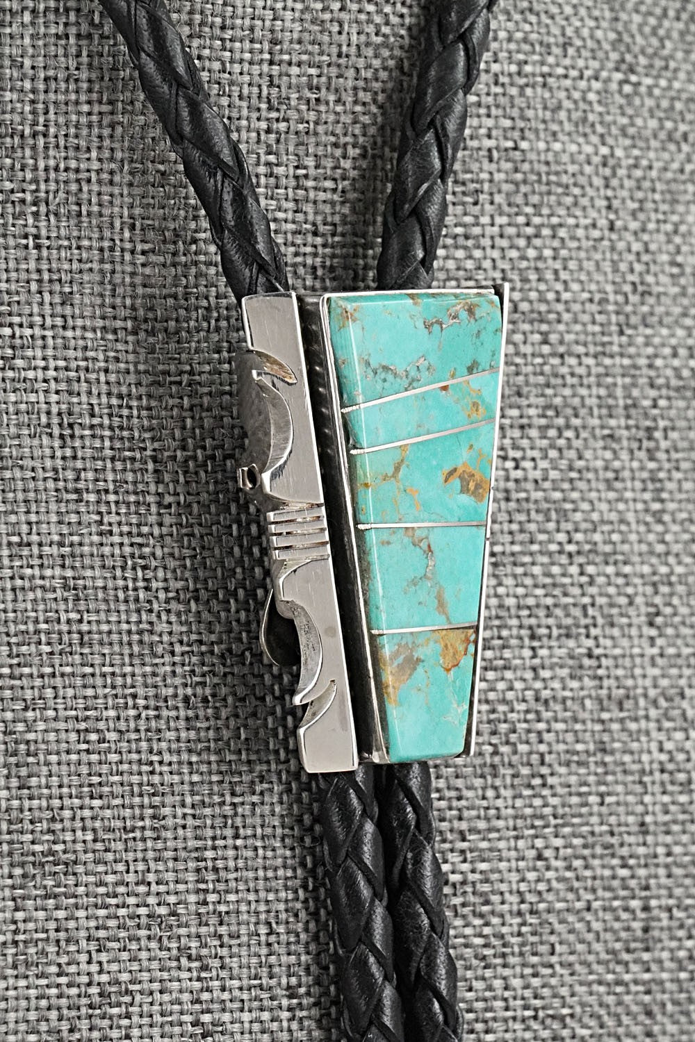 Turquoise & Sterling Silver Bolo Tie - Steve Francisco