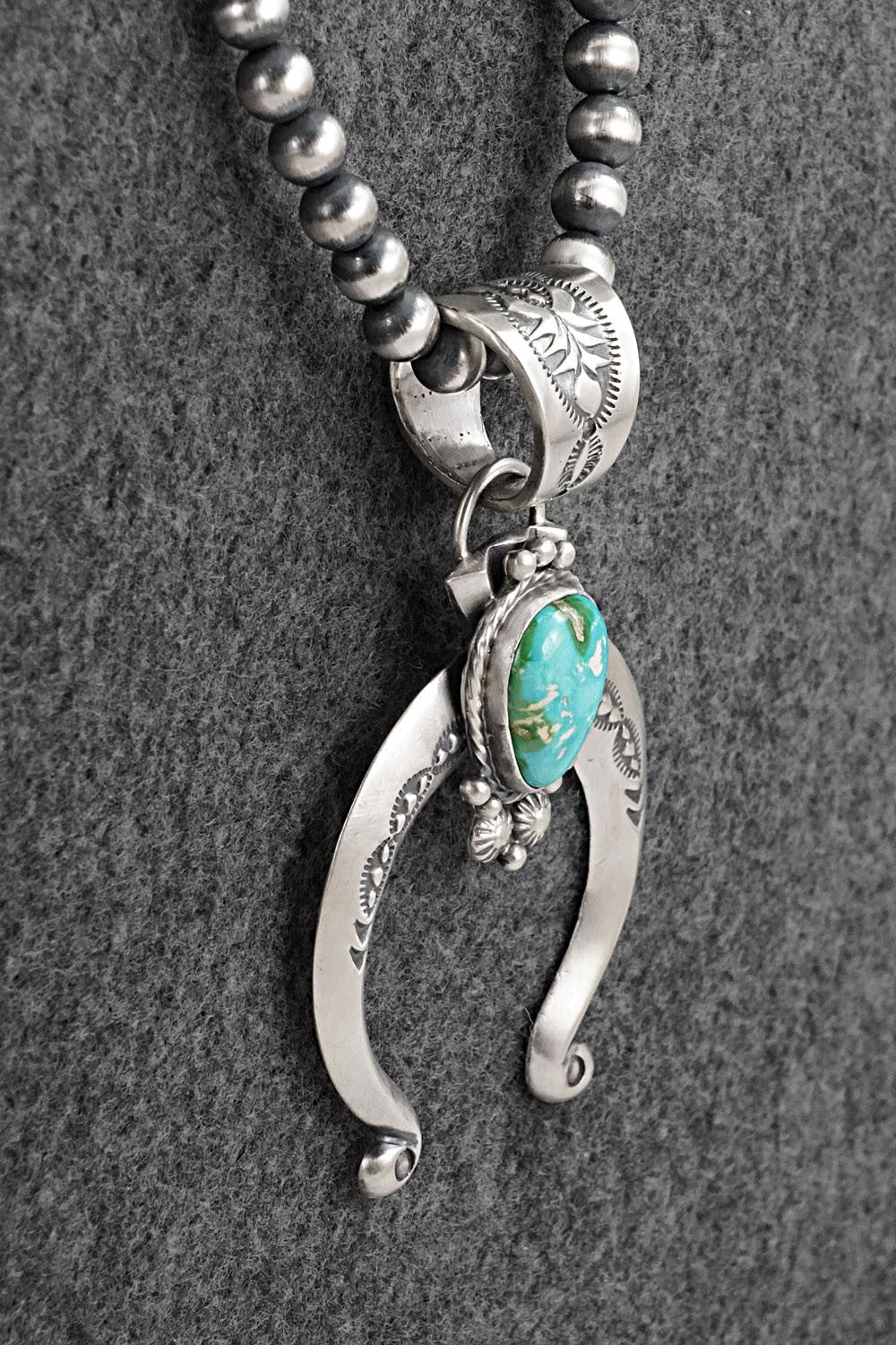 Turquoise & Sterling Silver Necklace - Samuel Yellowhair