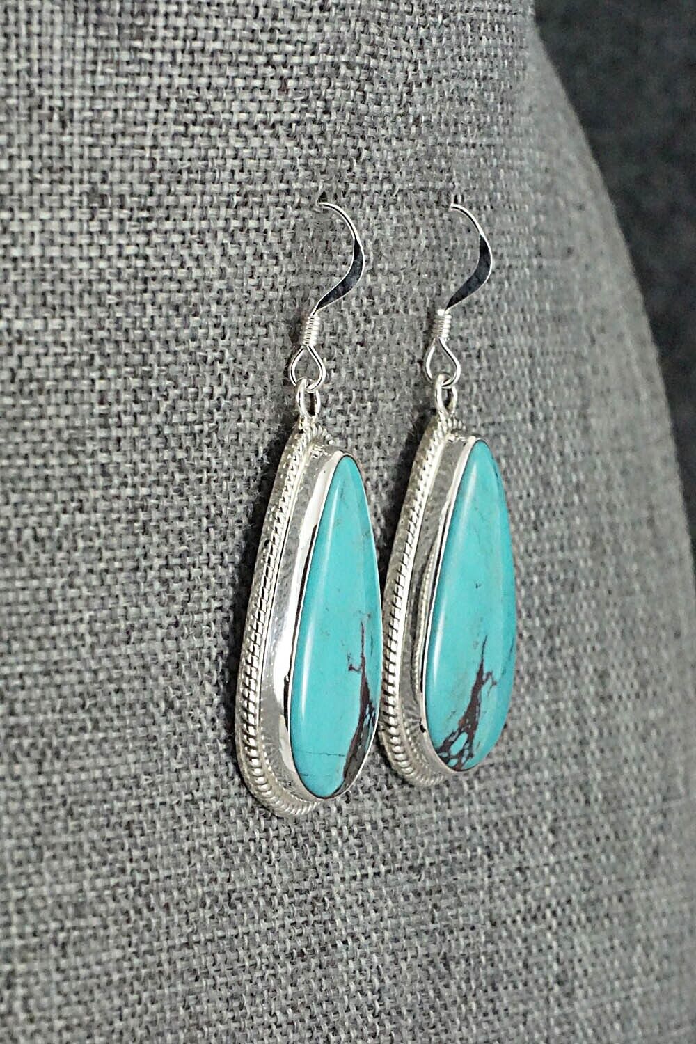Turquoise & Sterling Silver Earrings - Sharon McCarthy