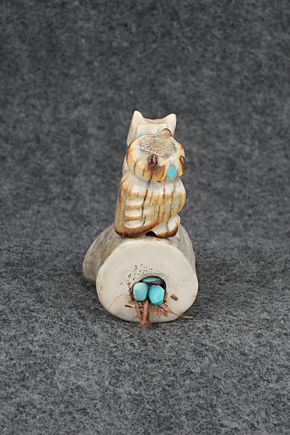 Owls Zuni Fetish Carving - Marvelita Phillips