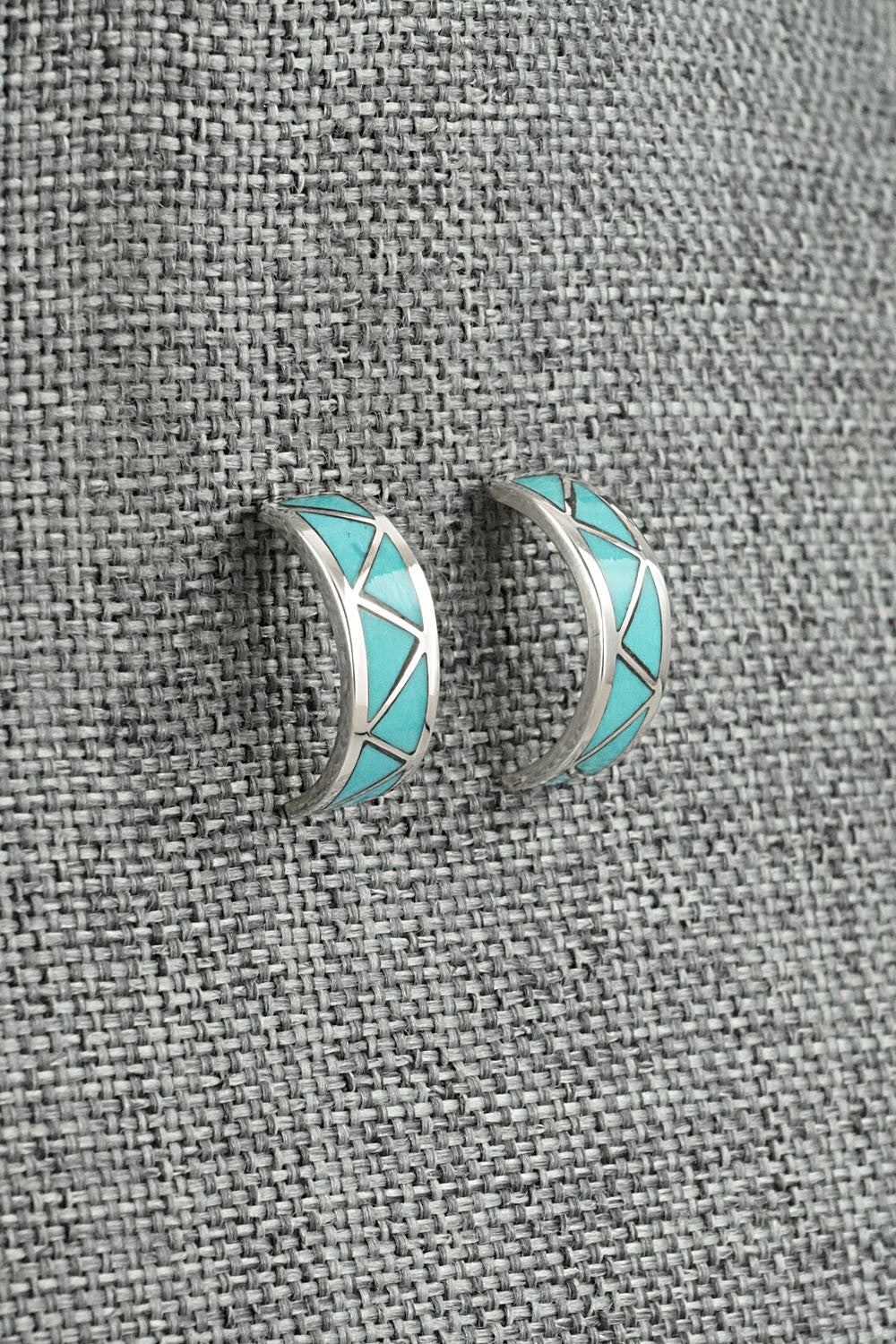Turquoise & Sterling Silver Earrings - Charlene Sice
