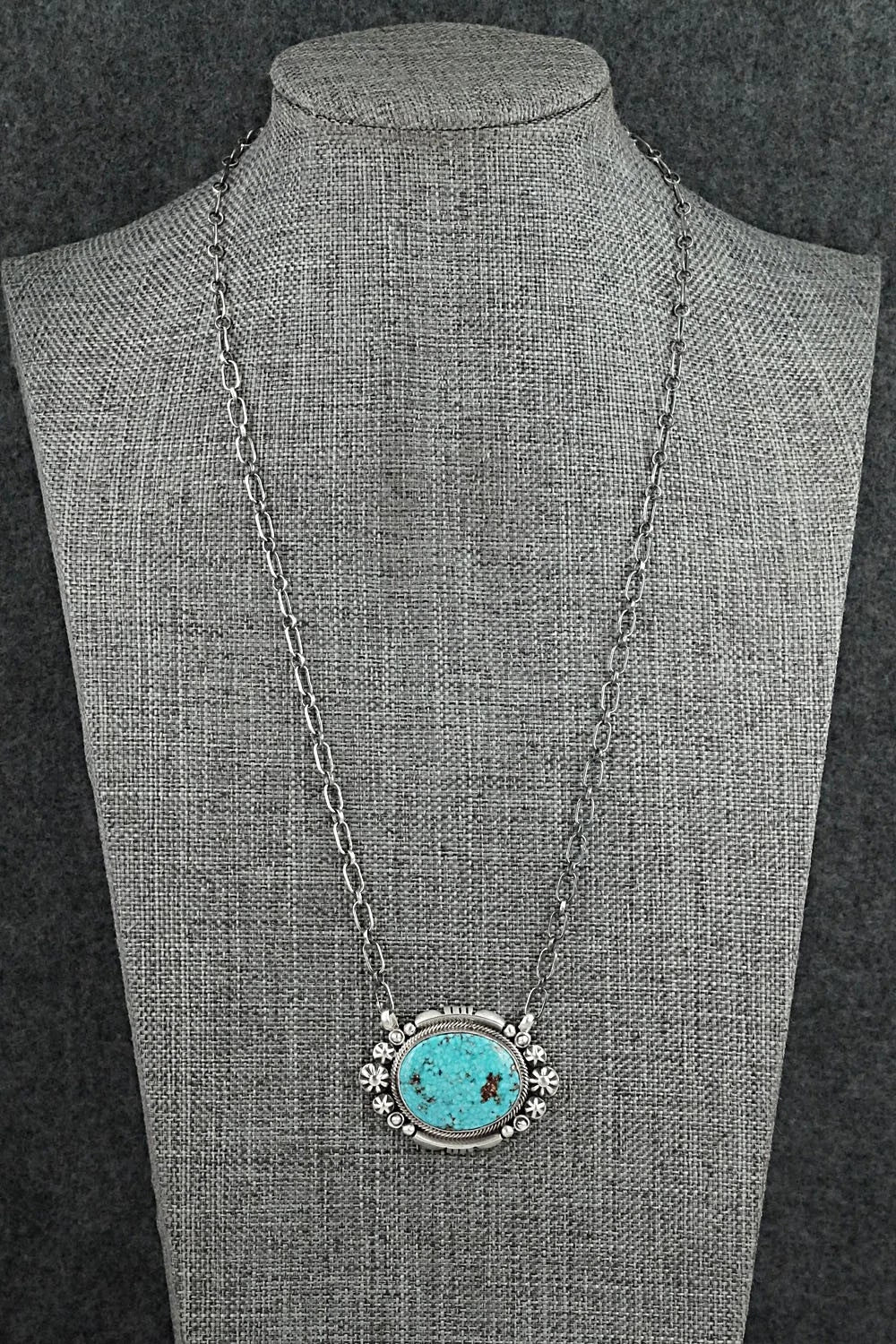 Turquoise & Sterling Silver Necklace - Daniel Benally