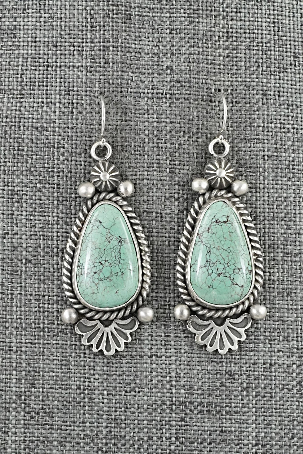 Turquoise & Sterling Silver Earrings - Michael Calladitto
