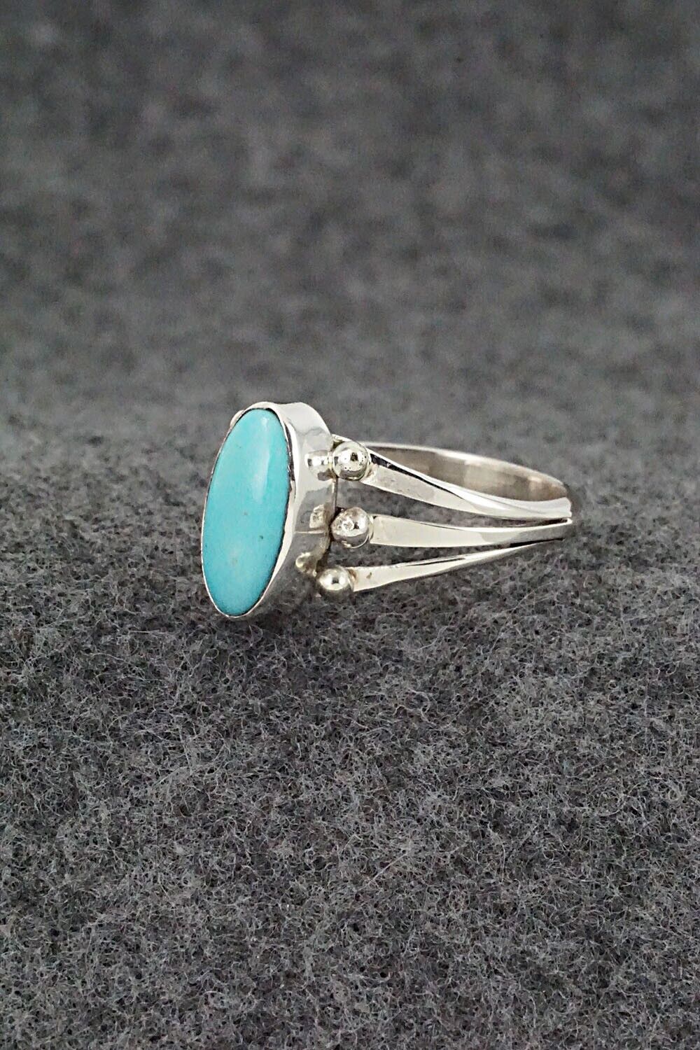 Turquoise & Sterling Silver Ring - Paige Gordon - Size 8