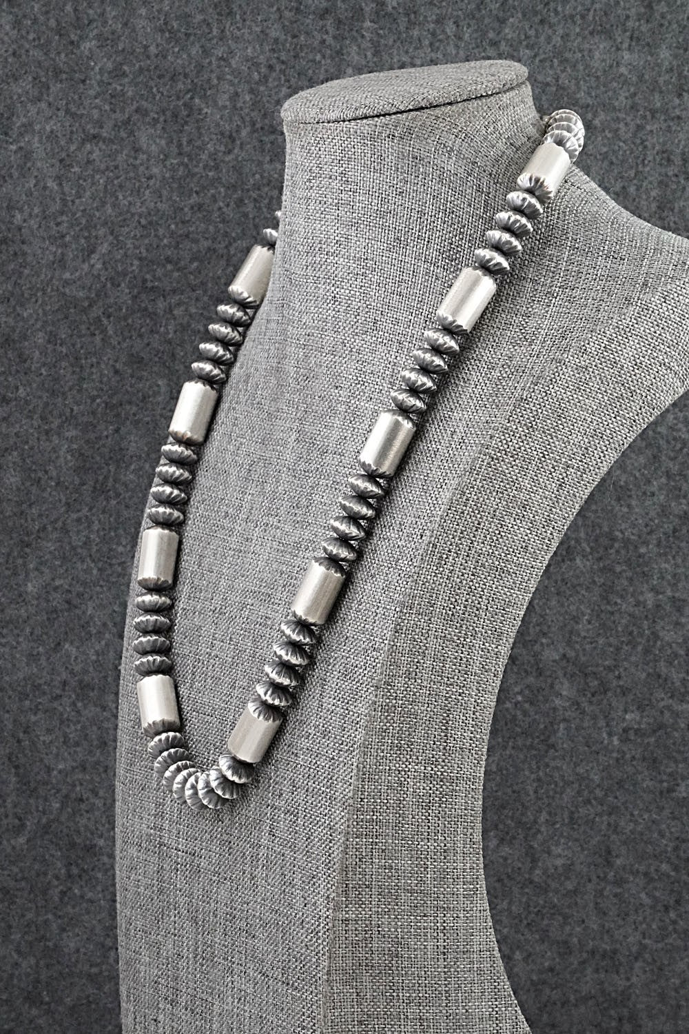 Sterling Silver Navajo Pearl Necklace 20" - Tonisha Haley