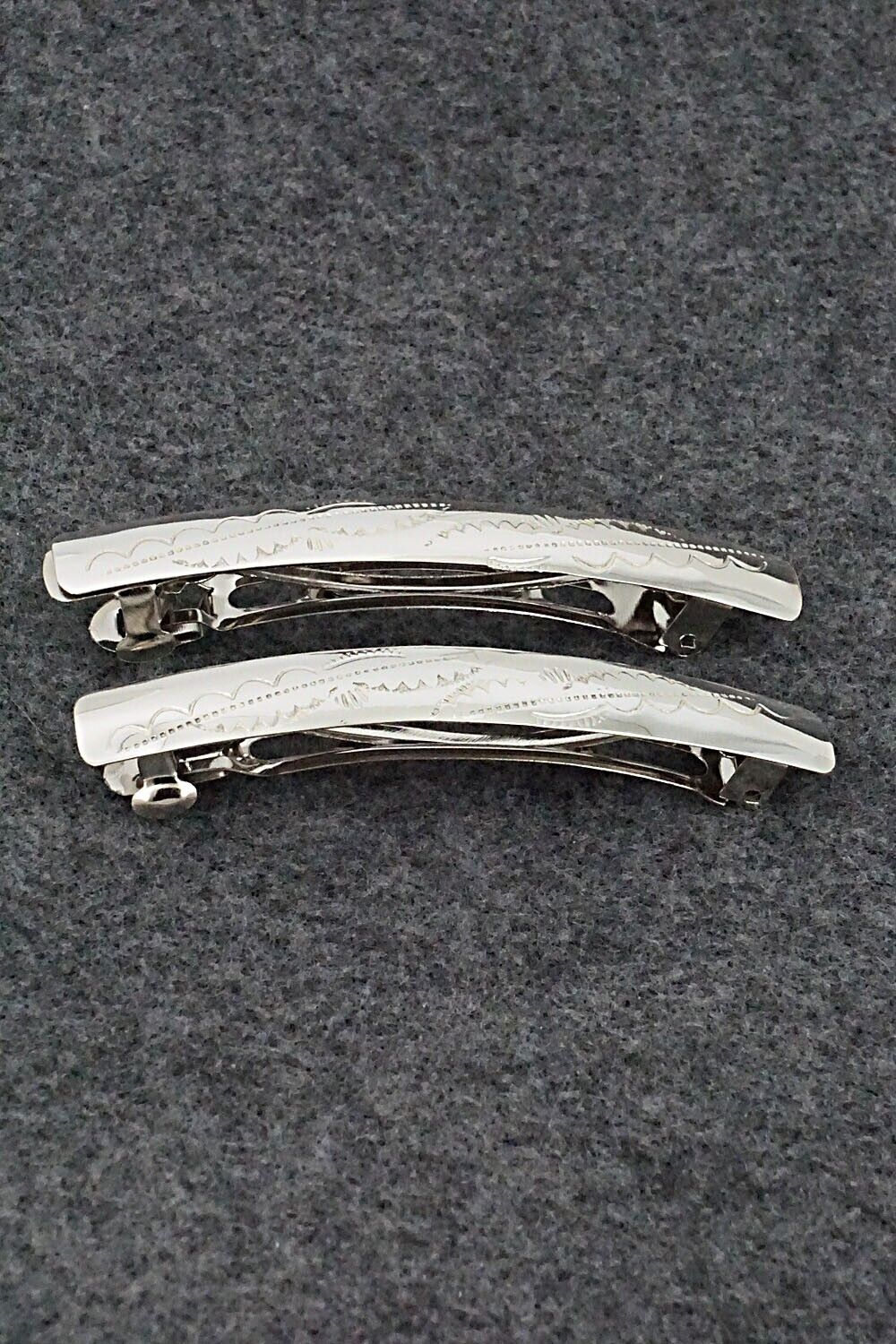 Sterling Silver Hair Barrettes - Randall Dalgai