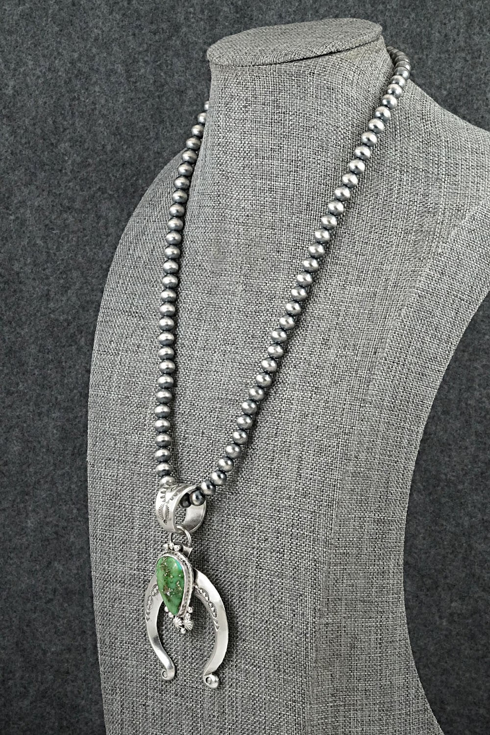 Turquoise & Sterling Silver Necklace - Samuel Yellowhair