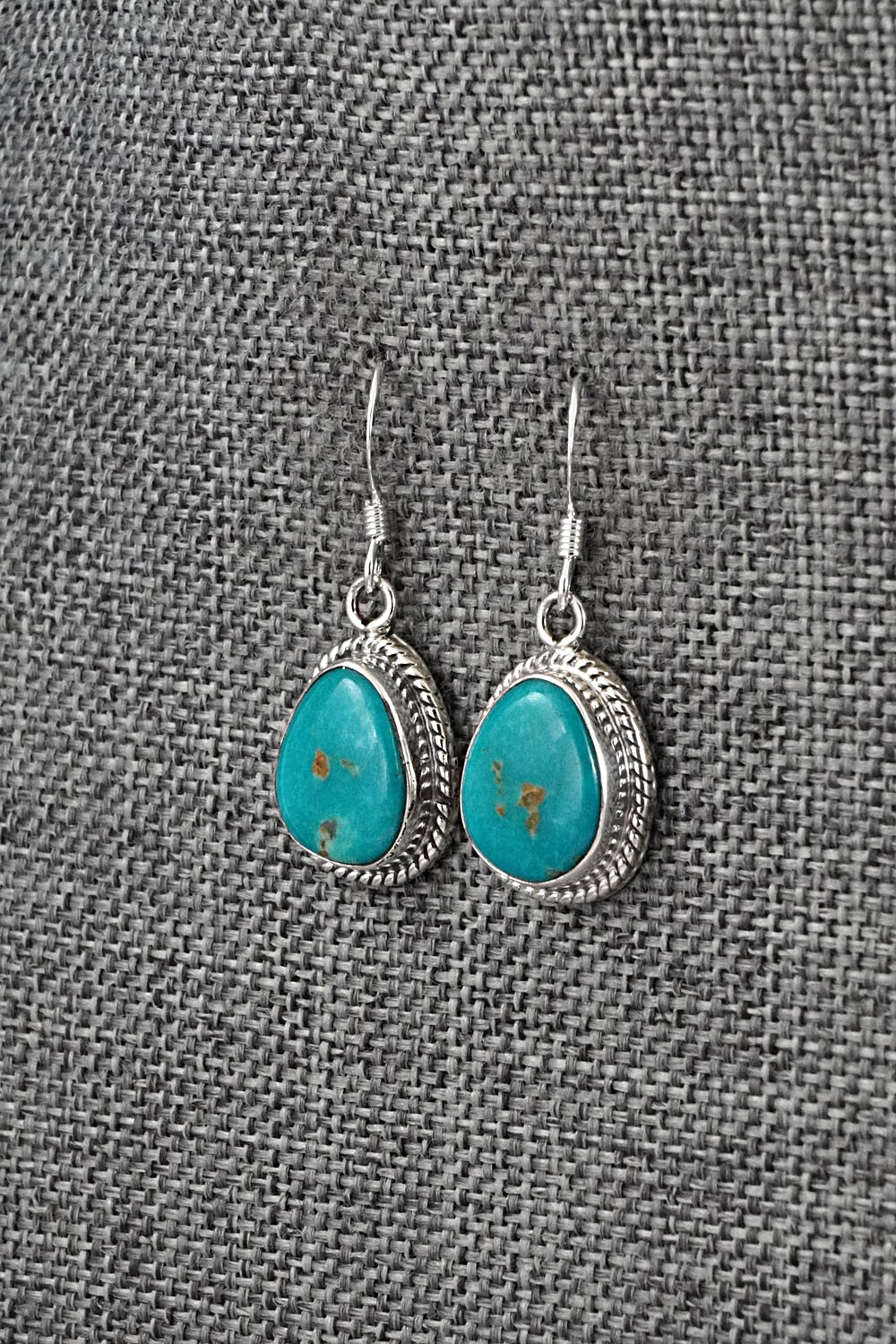 Turquoise & Sterling Silver Earrings - Sharon McCarthy