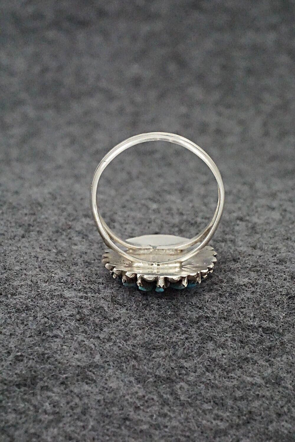 Turquoise & Sterling Silver Ring - Lorena Peina - Size 7.5