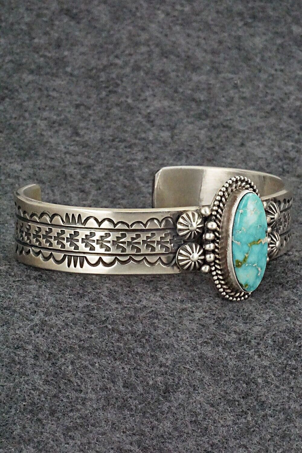 Turquoise & Sterling Silver Bracelet - Michael Calladitto