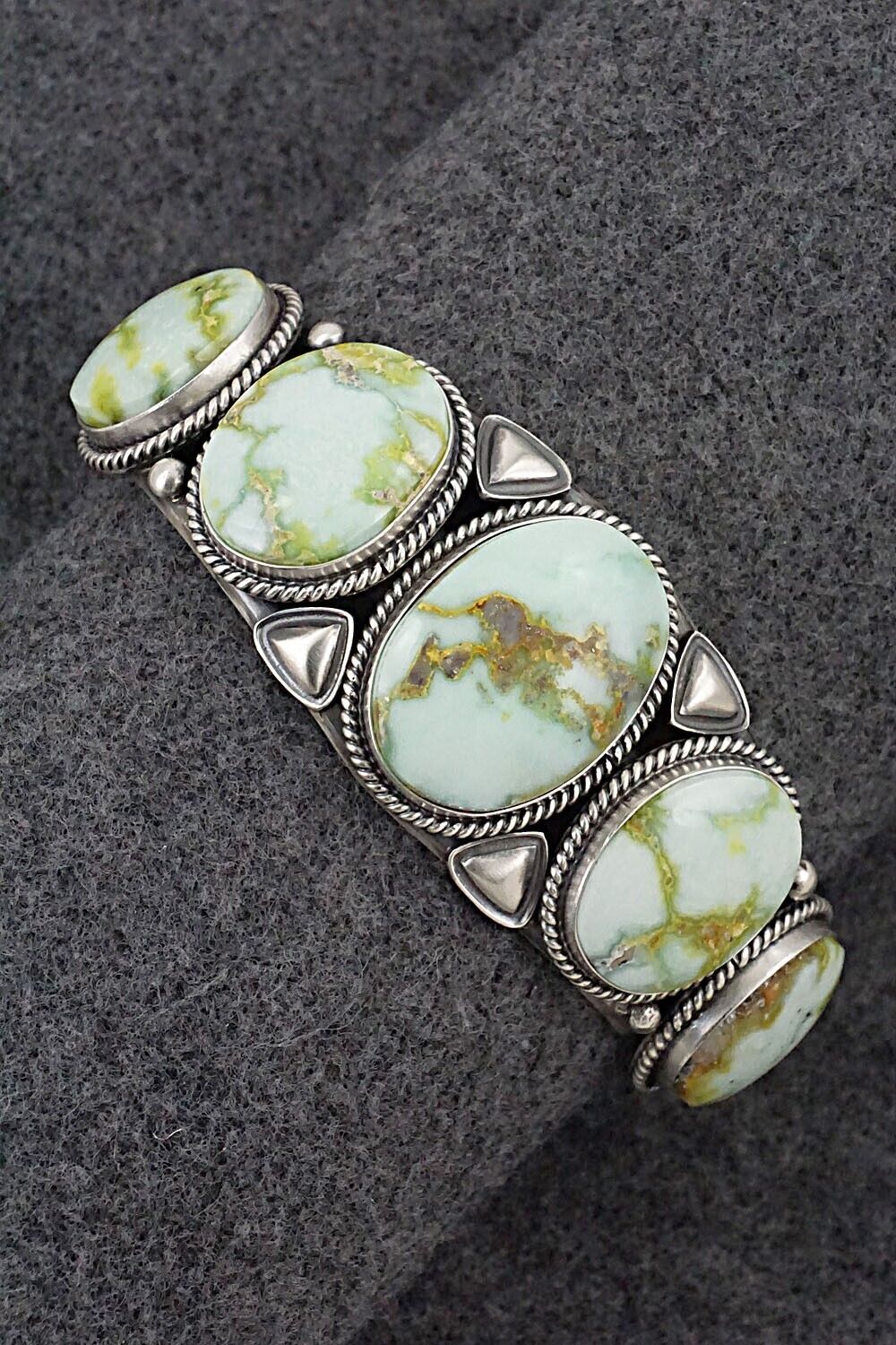 Variscite & Sterling Silver Bracelet - Derrick Gordon