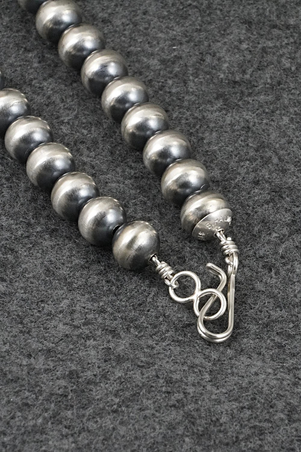 Sterling Silver Navajo Pearl Necklace 22" - Bryannen Halwood