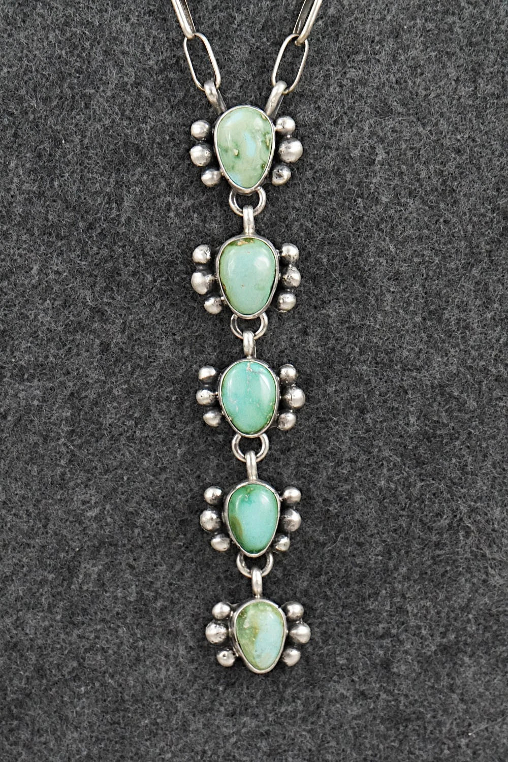 Turquoise & Sterling Silver Necklace - Bobby Johnson