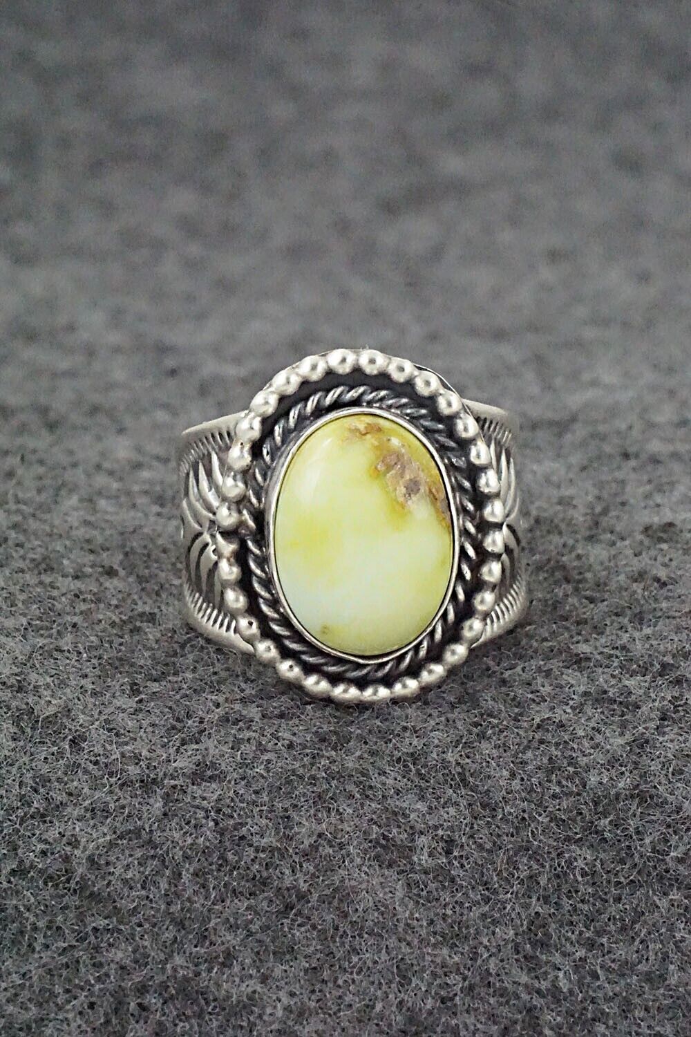 Variscite & Sterling Silver Ring - Samuel Yellowhair - Size 7