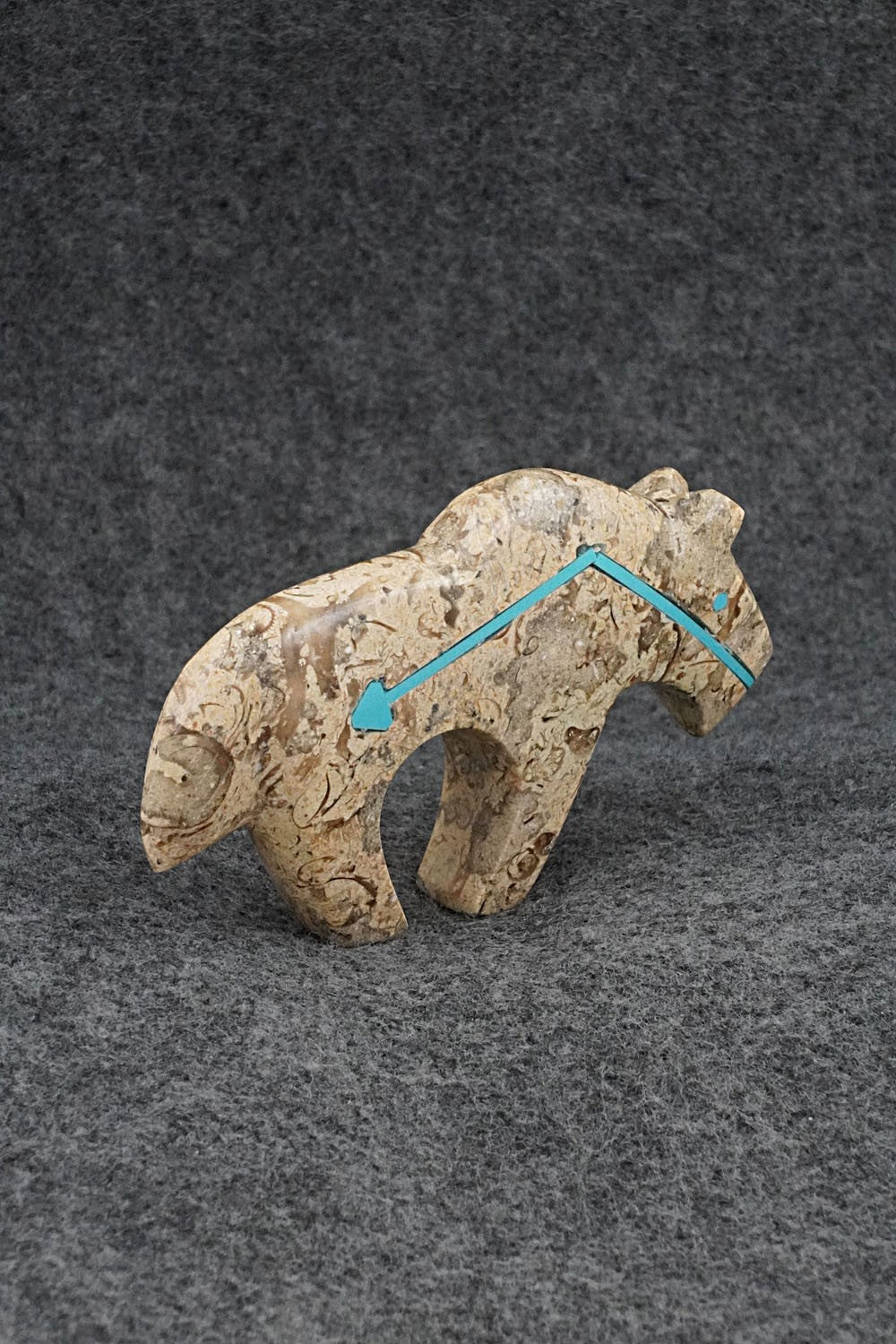 Horse Zuni Fetish Carving - Kenric Laiwakete