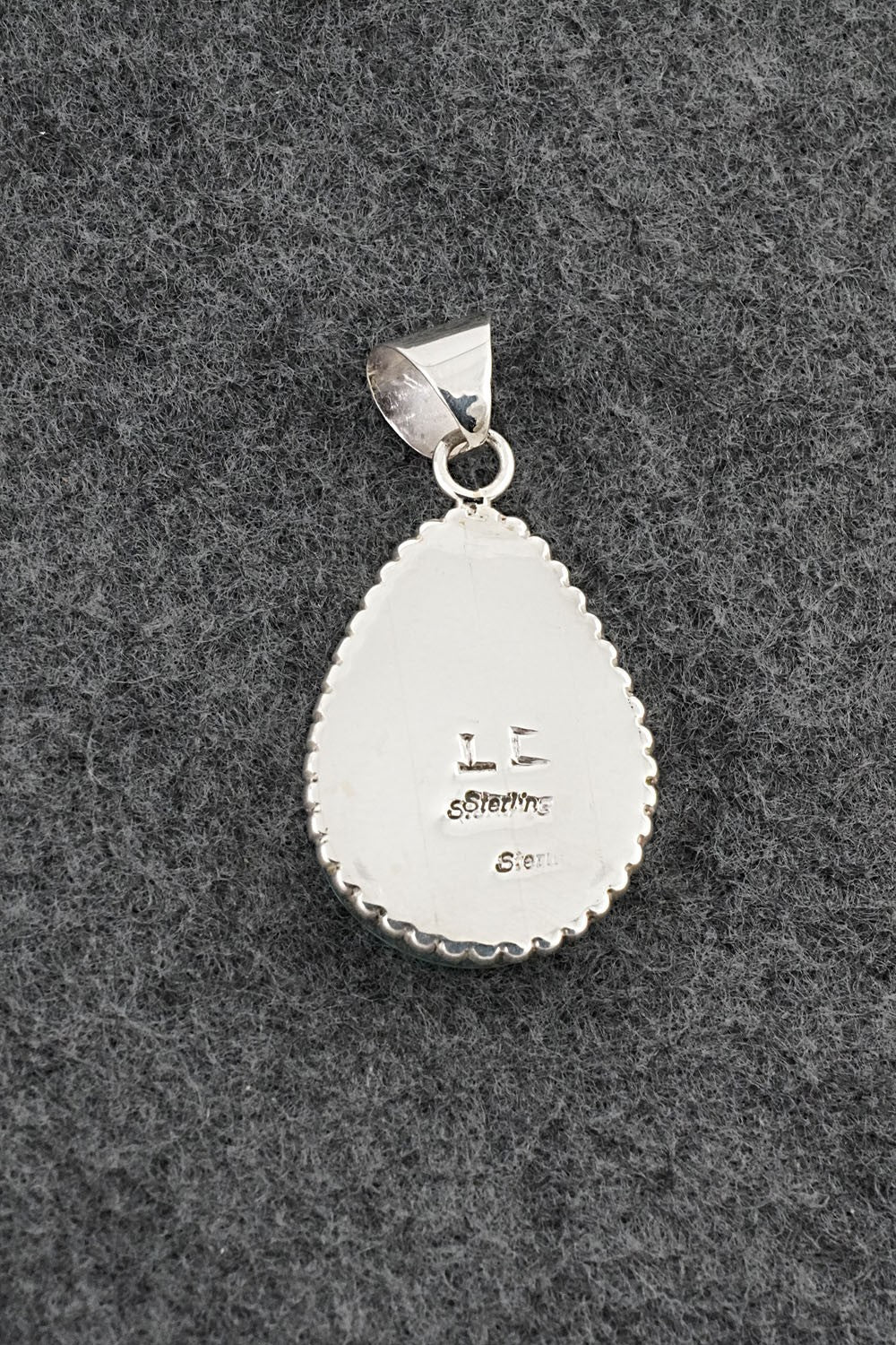 Turquoise & Sterling Silver Pendant - Larry Castillo