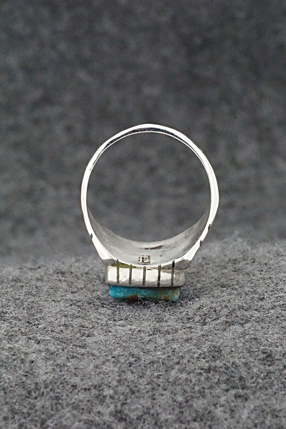 Turquoise & Sterling Silver Ring - Trevor Jack - Size 9