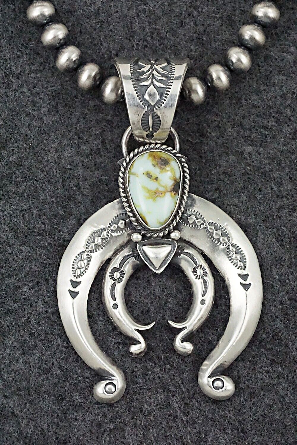 Variscite & Sterling Silver Necklace - Paige Gordon