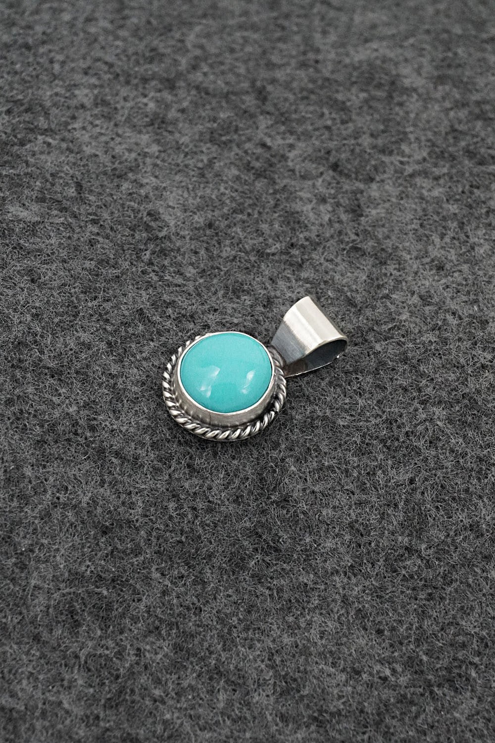 Turquoise & Sterling Silver Pendant - Rena Begay