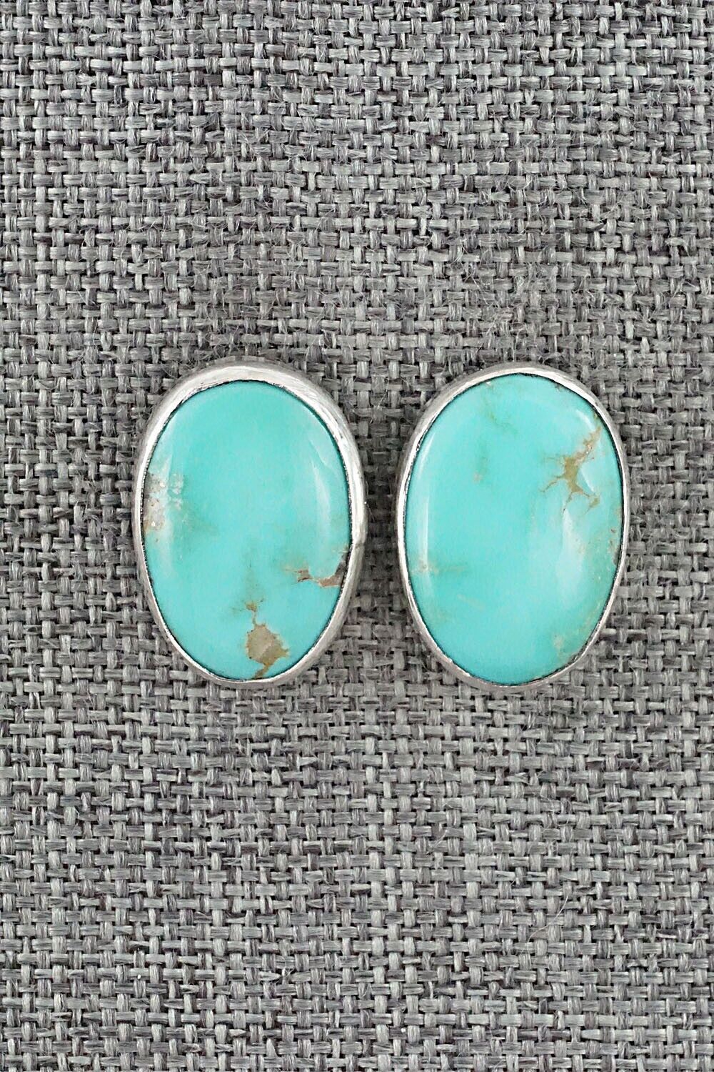 Turquoise & Sterling Silver Earrings - Marco Begaye