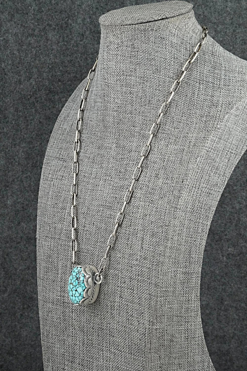 Turquoise & Sterling Silver Necklace - Randy Boyd