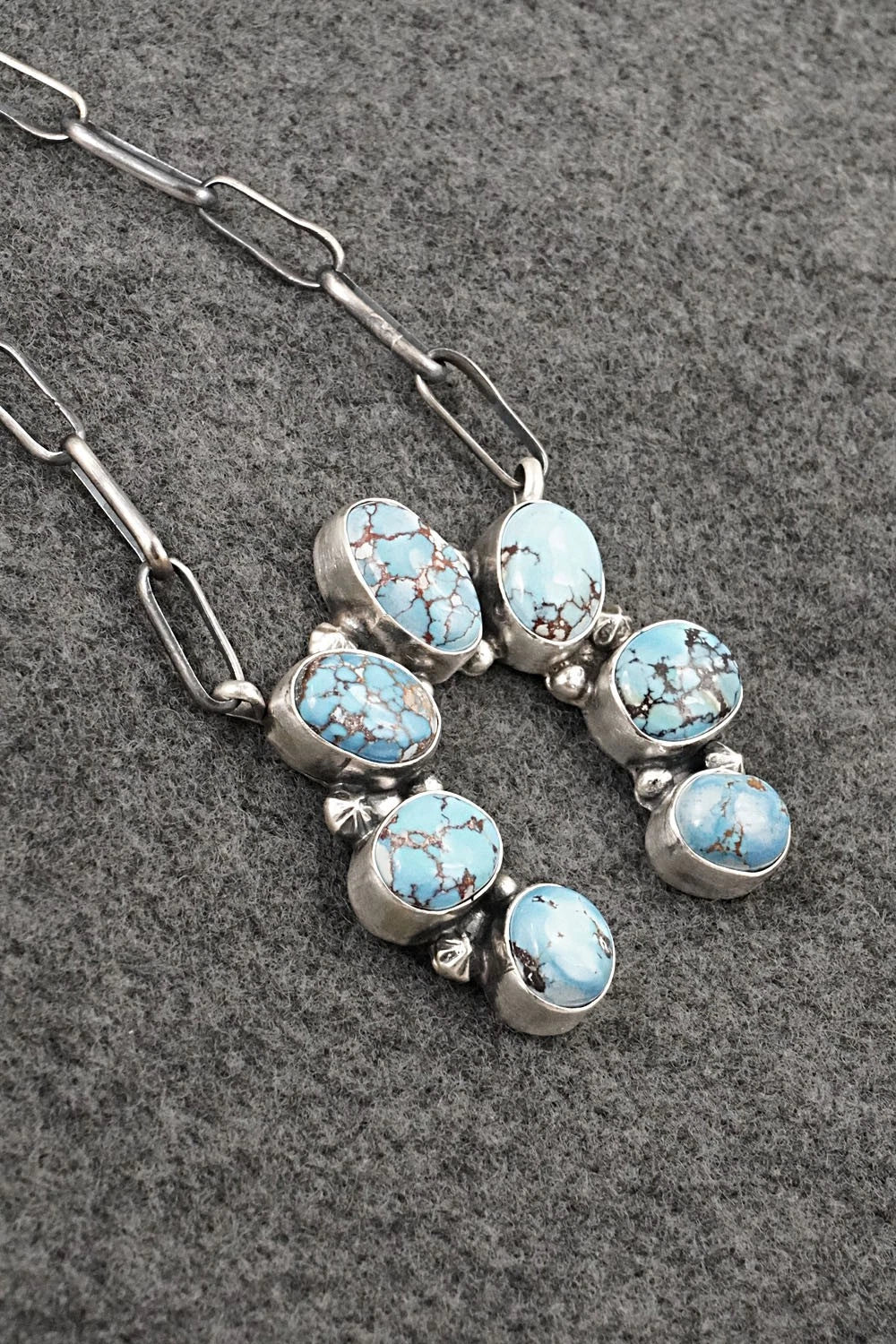 Turquoise & Sterling Silver Necklace - Darrin Livingston