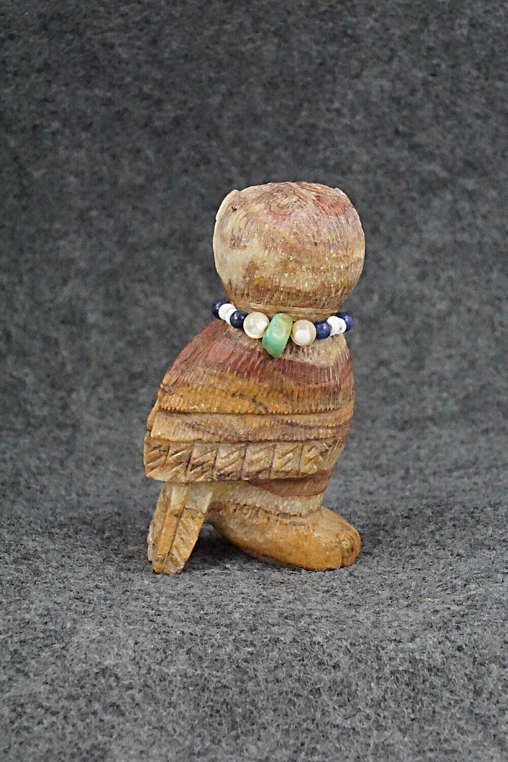 Owl Zuni Fetish Carving - Douglas Martza