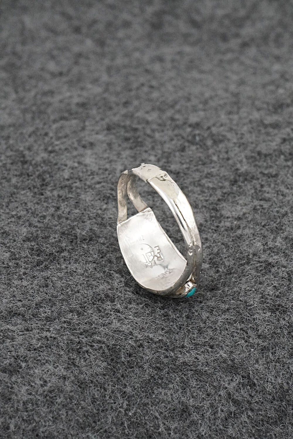 Multi-Stone & Sterling Silver Inlay Ring - Ola Eriacho - Size 7