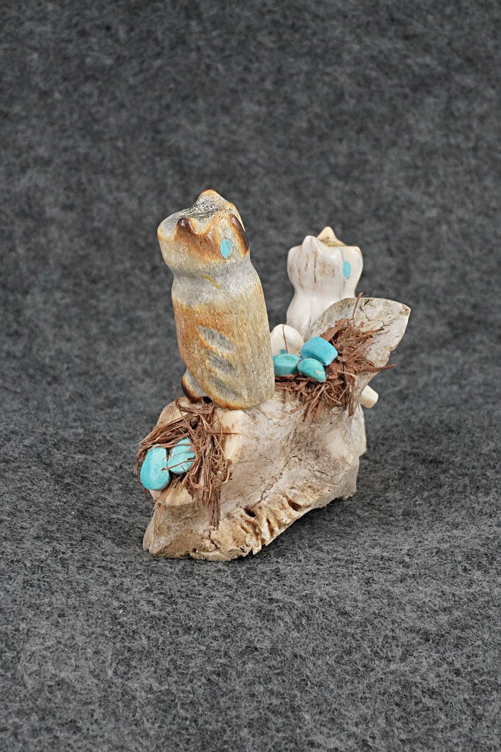Owls Zuni Fetish Carving - Marvelita Phillips