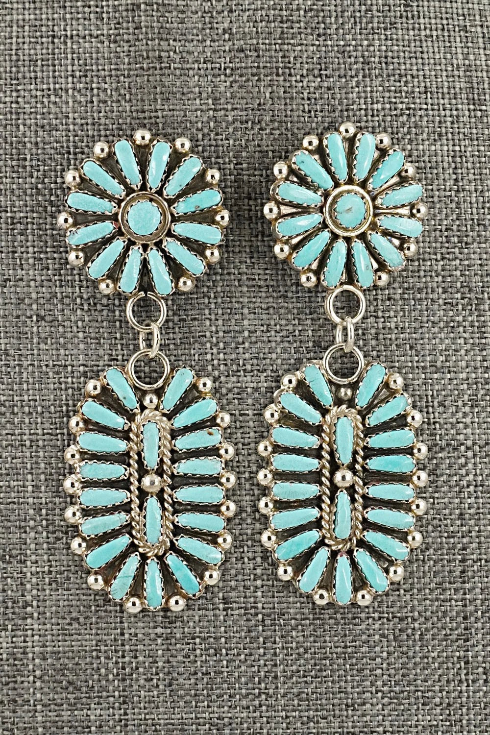Turquoise & Sterling Silver Earrings - Philena Byjoe